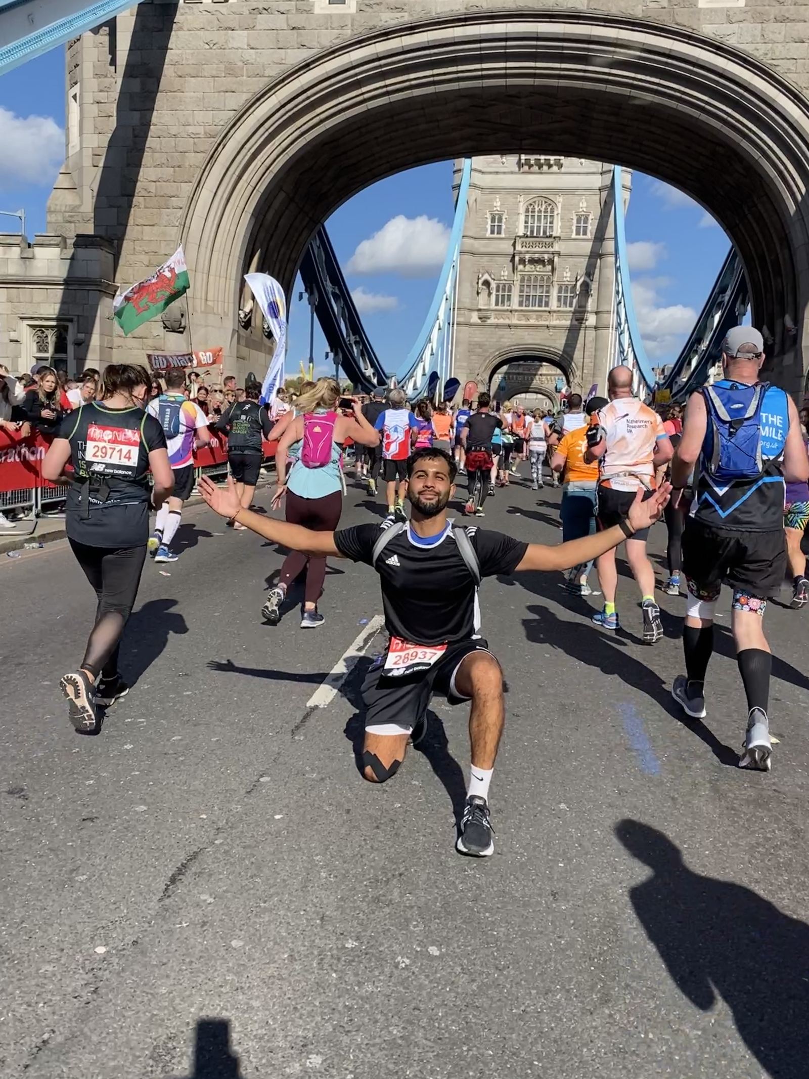 London Marathon at Tower Bridge